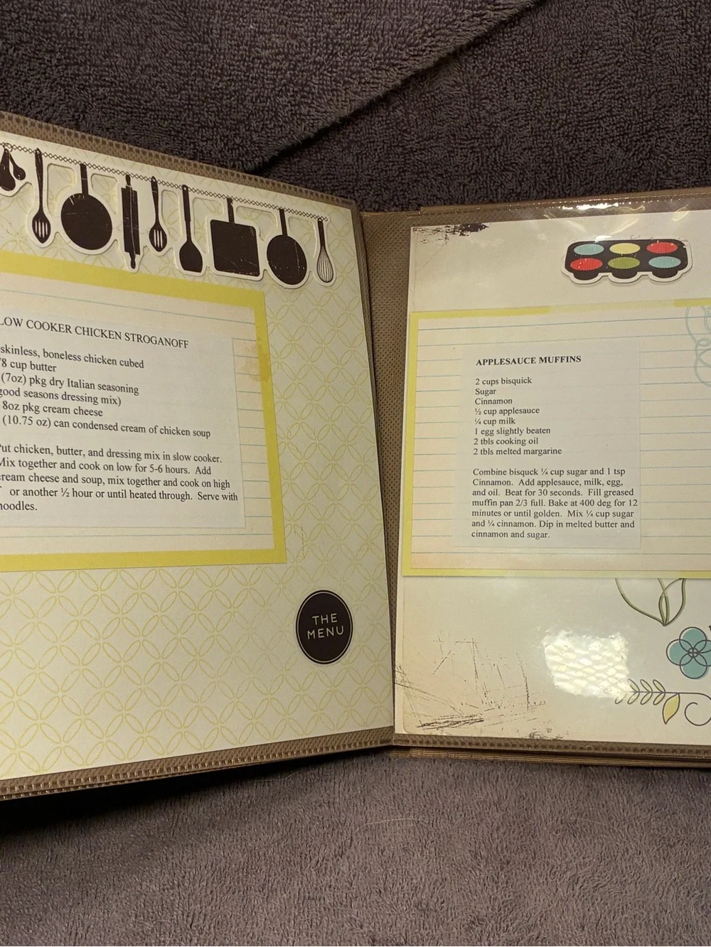 Creative Memories Picfolio Revipe Quick Album 8x8 Scrapbook Magnetic Closure